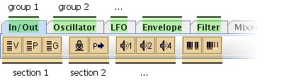 [figure:tabbedpane - groups and sections]